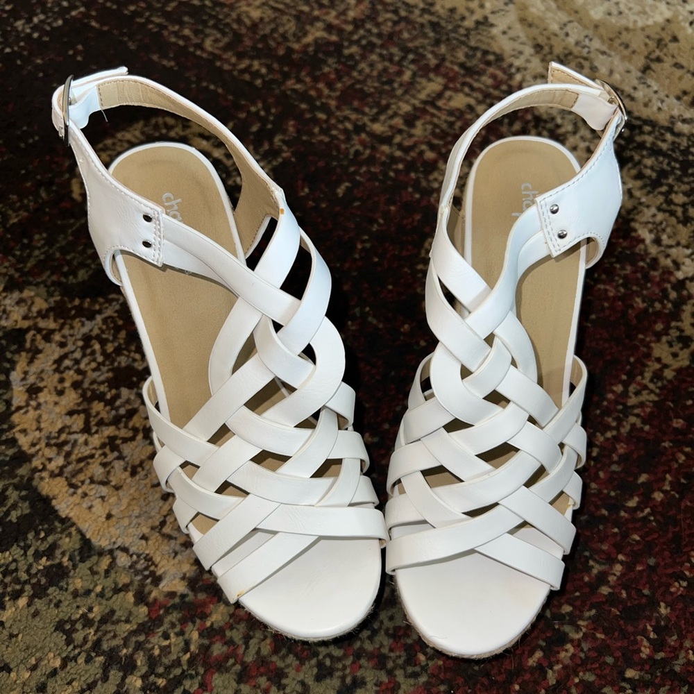 Charlotte Russe White Strappy Sandals